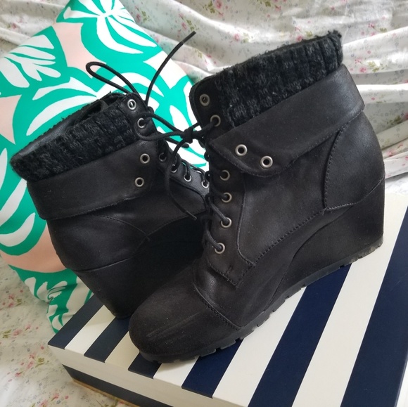 sears wedge boots